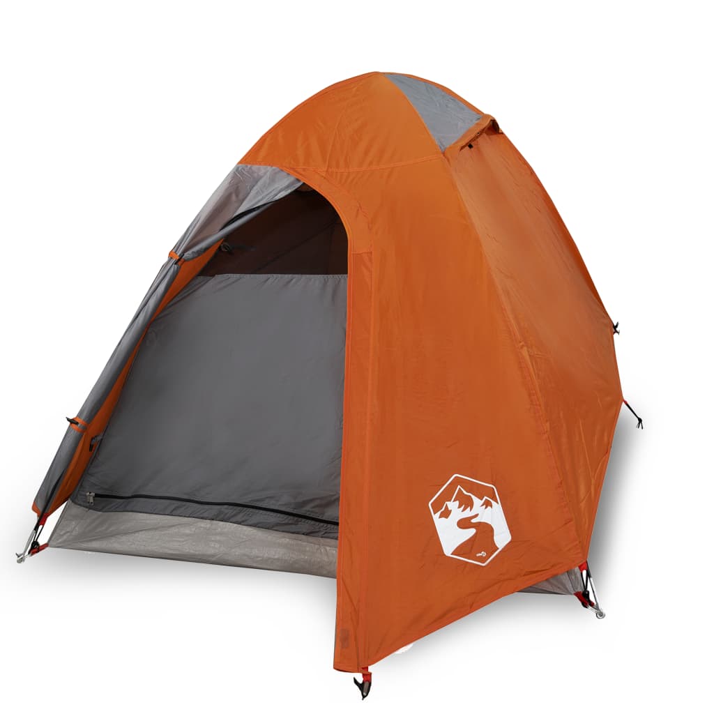 Cort camping 2 persoane gri/portocaliu 254x135x112cm tafta 185T - Lando