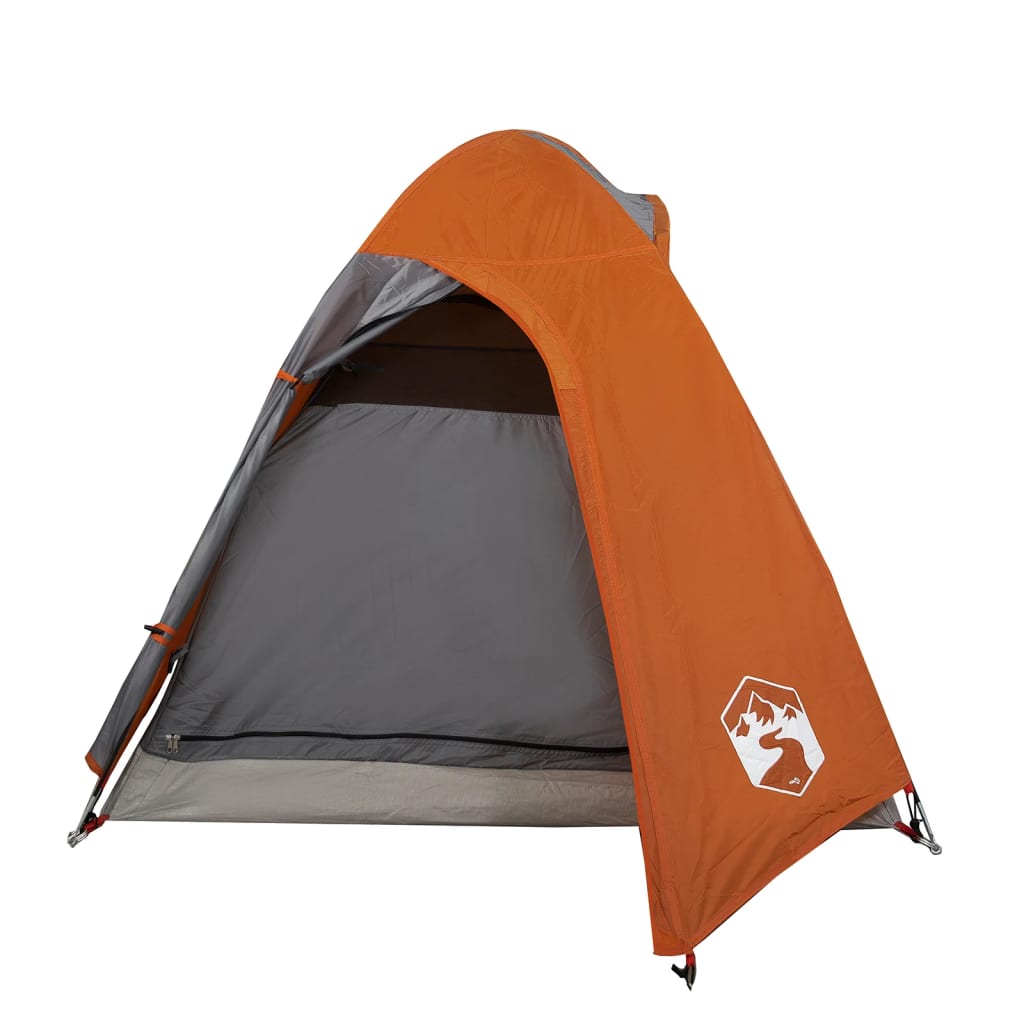 Cort camping 2 persoane gri/portocaliu 254x135x112cm tafta 185T - Lando