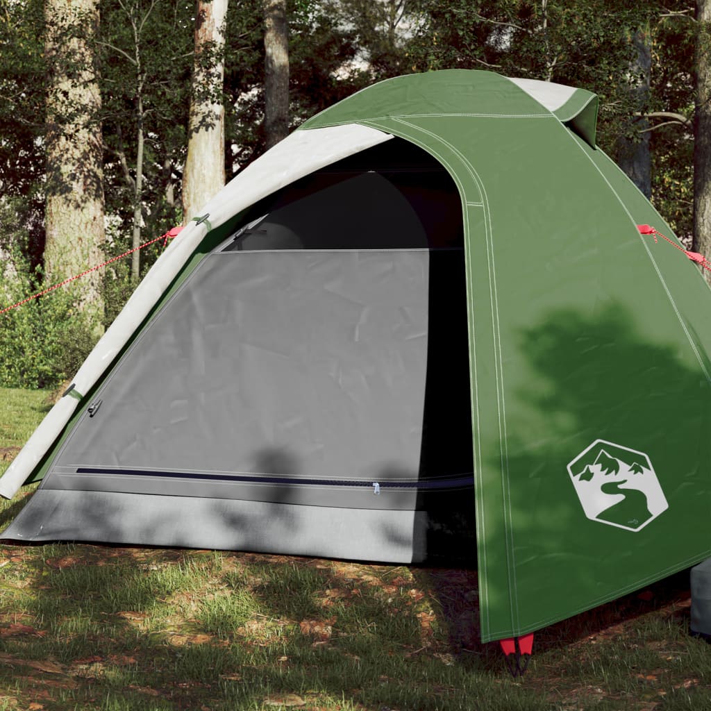 Cort de camping 2 persoane, verde, 264x210x125 cm, tafta 185T - Lando