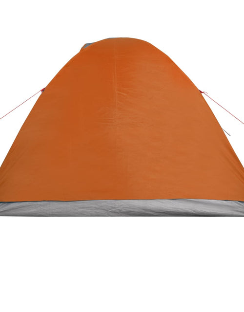 Încărcați imaginea în vizualizatorul Galerie, Cort camping 2 persoane gri/portocaliu 264x210x125cm tafta 185T - Lando
