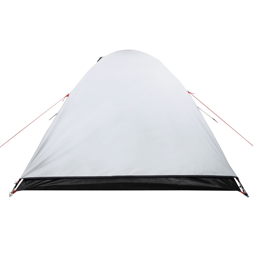 Cort de camping 2 persoane, alb, 264x210x125 cm, tafta 185T - Lando