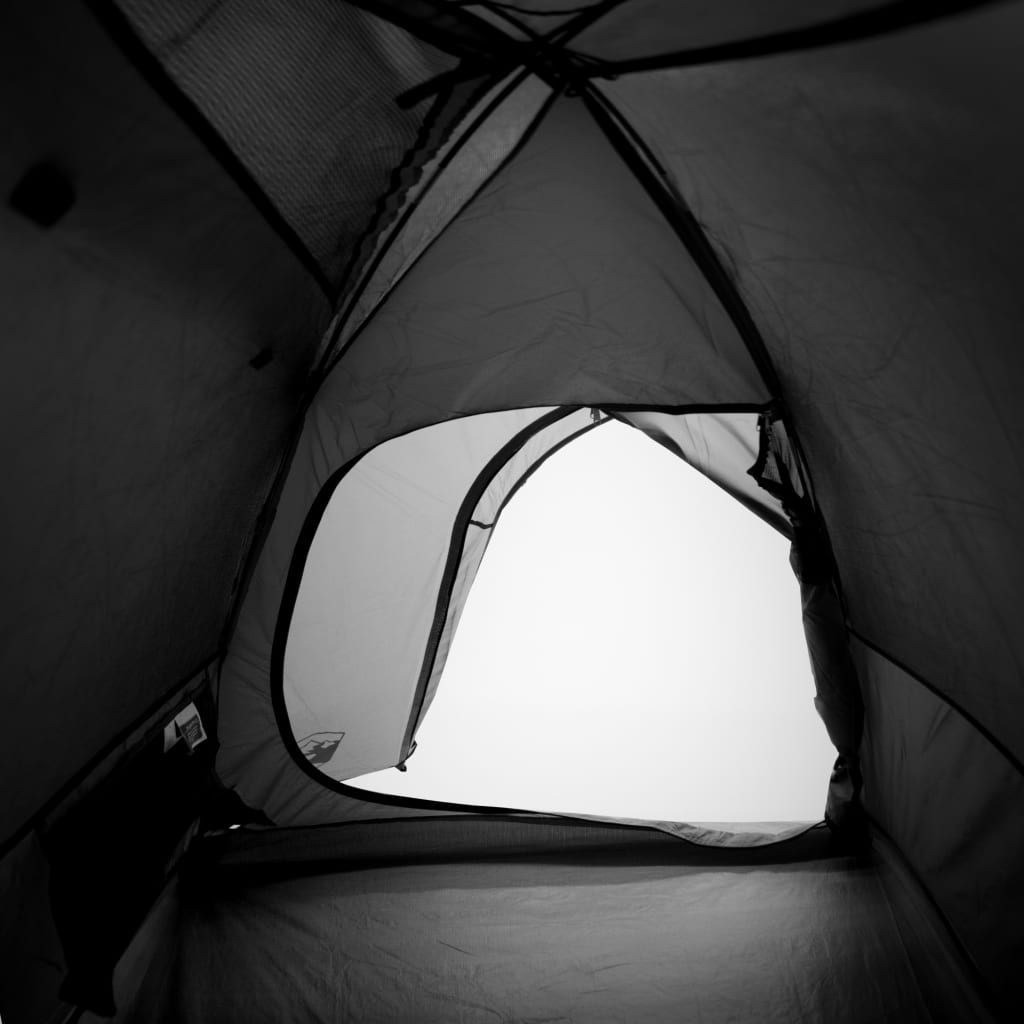 Cort de camping 4 persoane, alb, 267x272x145 cm, tafta 185T - Lando