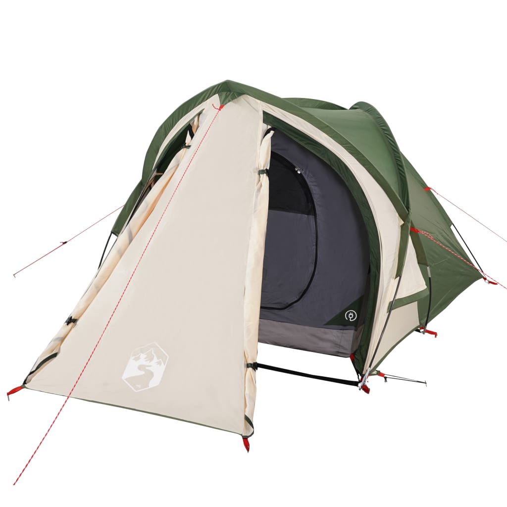 Cort de camping 2 persoane, verde, 320x140x120 cm, tafta 185T - Lando