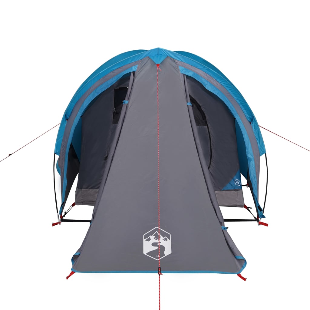 Cort de camping 2 persoane albastru, 320x140x120 cm, tafta 185T - Lando