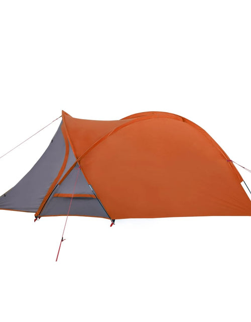 Încărcați imaginea în vizualizatorul Galerie, Cort camping 2 persoane gri/portocaliu 320x140x120cm tafta 185T - Lando
