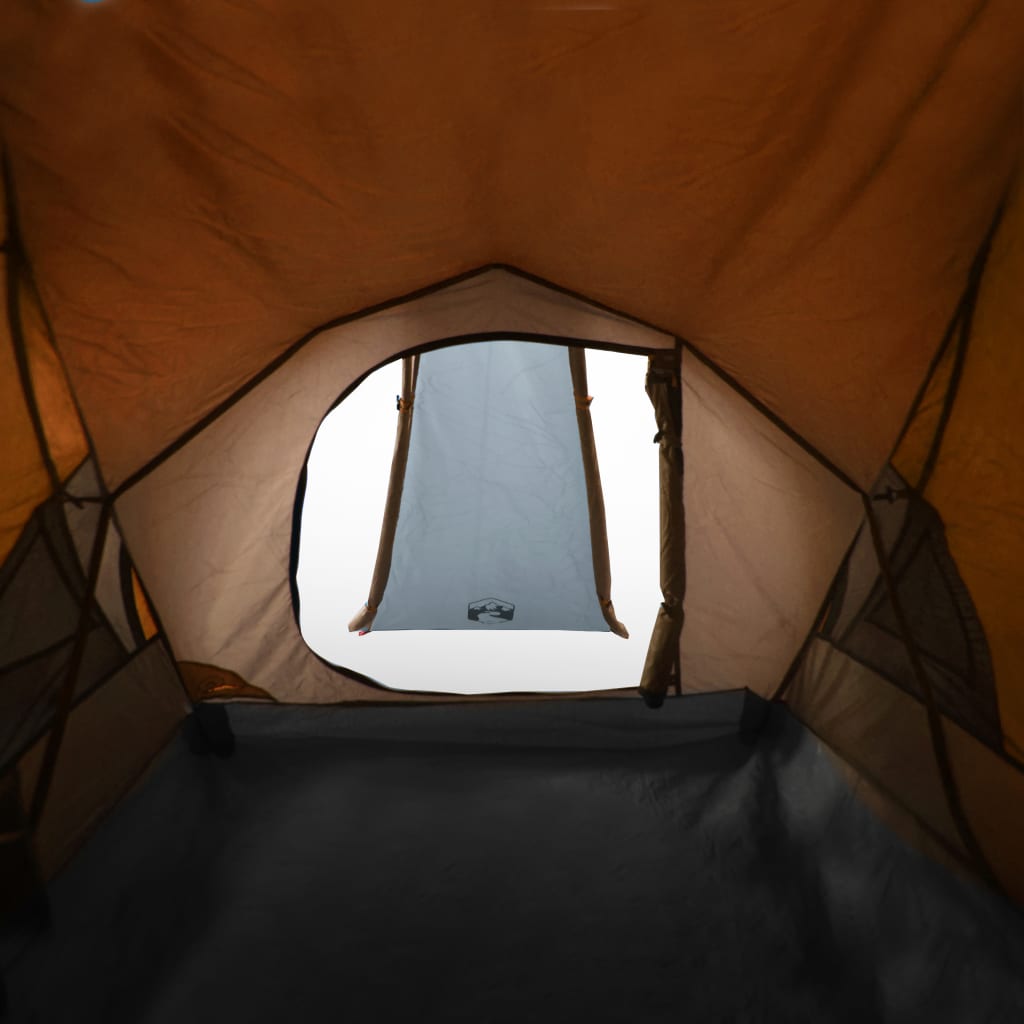 Cort camping 2 persoane gri/portocaliu 320x140x120cm tafta 185T - Lando