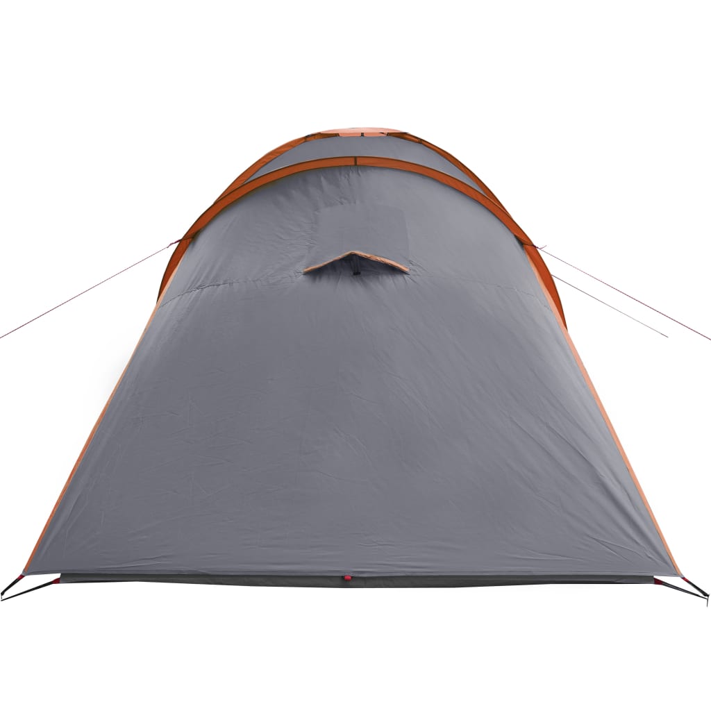 Cort camping 6 persoane gri/portocaliu 576x238x193cm tafta 185T - Lando