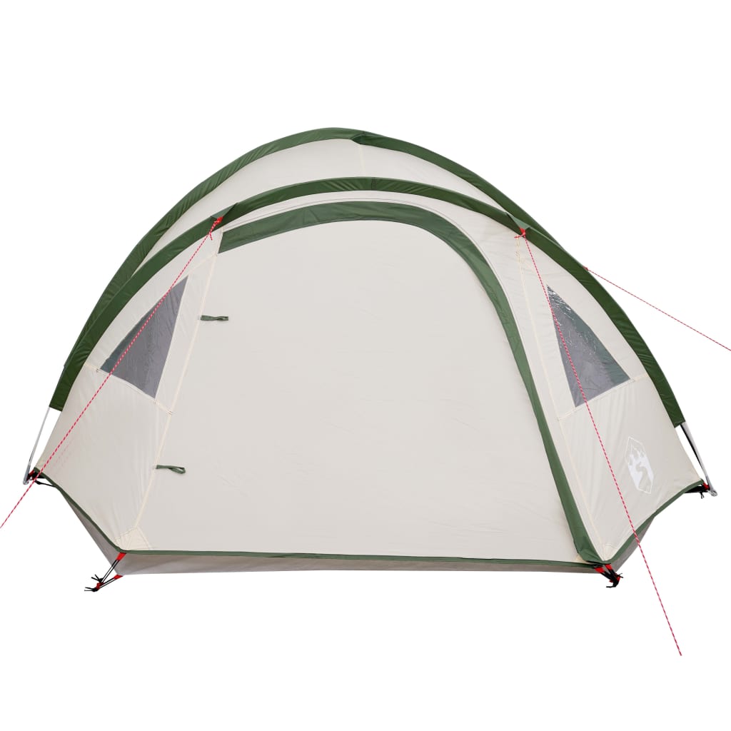 Cort de camping 4 persoane, verde, 300x250x132 cm, tafta 185T - Lando