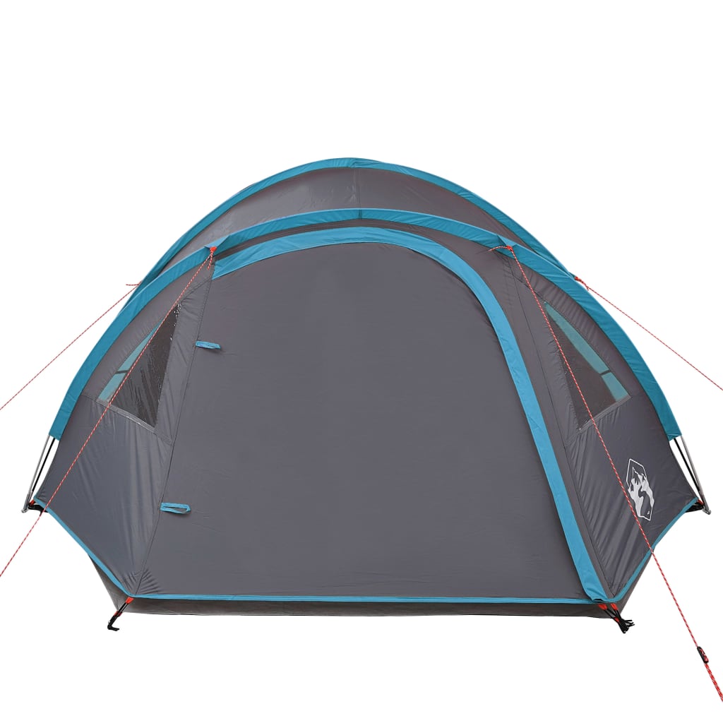 Cort de camping 4 persoane albastru, 300x250x132 cm, tafta 185T - Lando