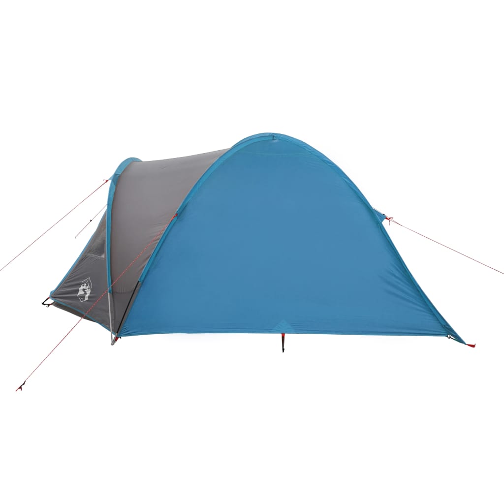 Cort de camping 4 persoane albastru, 300x250x132 cm, tafta 185T - Lando