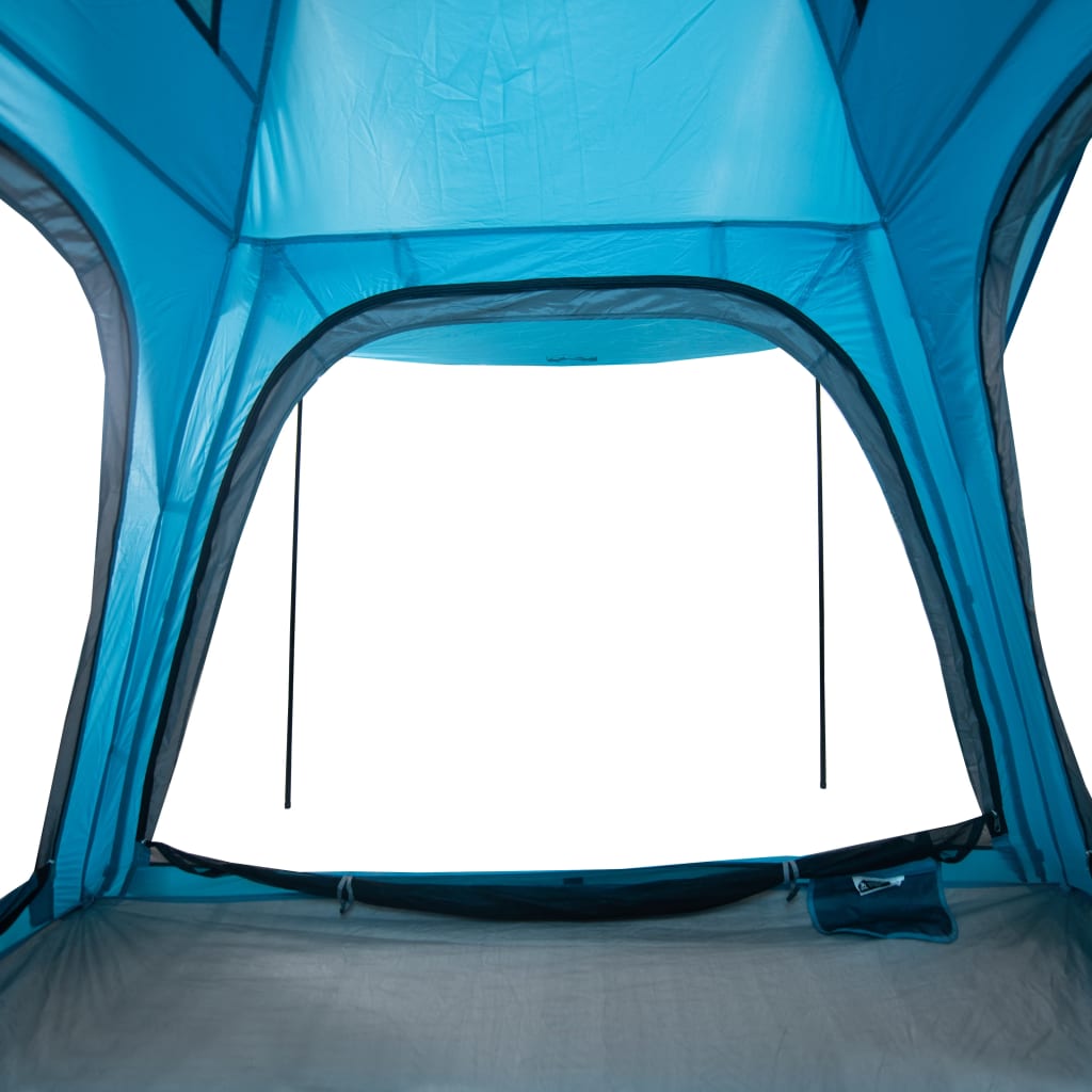 Cort de camping 4 persoane albastru, 240x221x160 cm, tafta 185T - Lando