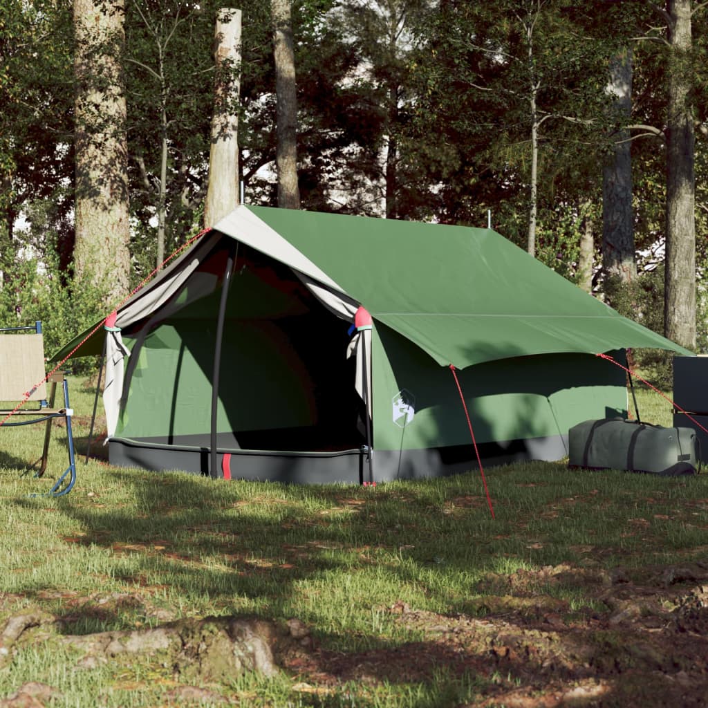 Cort de camping 2 persoane, verde, 193x122x96 cm, tafta 185T - Lando