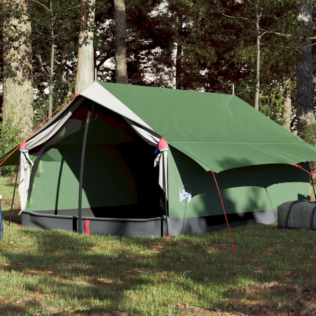 Cort de camping 2 persoane, verde, 193x122x96 cm, tafta 185T - Lando