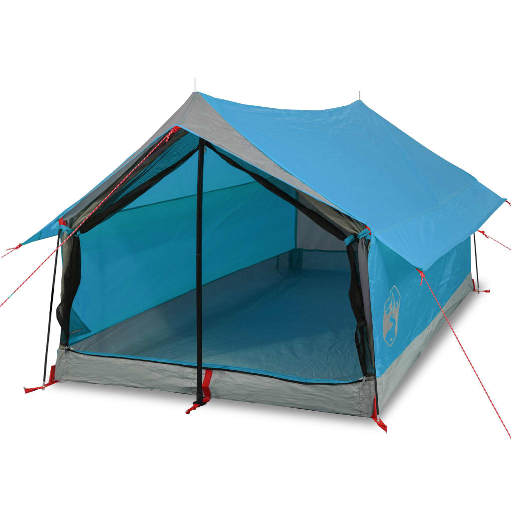 Cort de camping 2 persoane albastru 193x122x96 cm tafta 185T - Lando