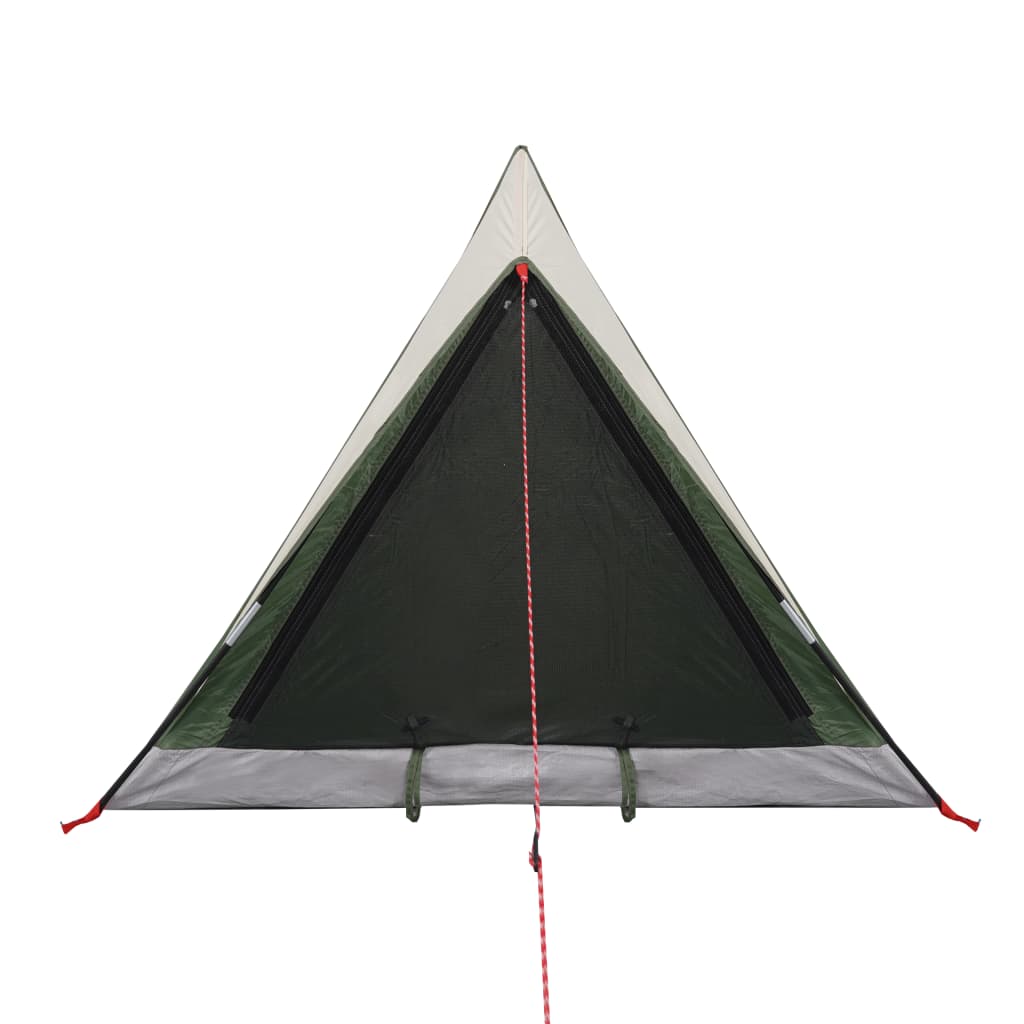 Cort de camping 2 persoane, verde, 200x120x88/62 cm, tafta 185T - Lando