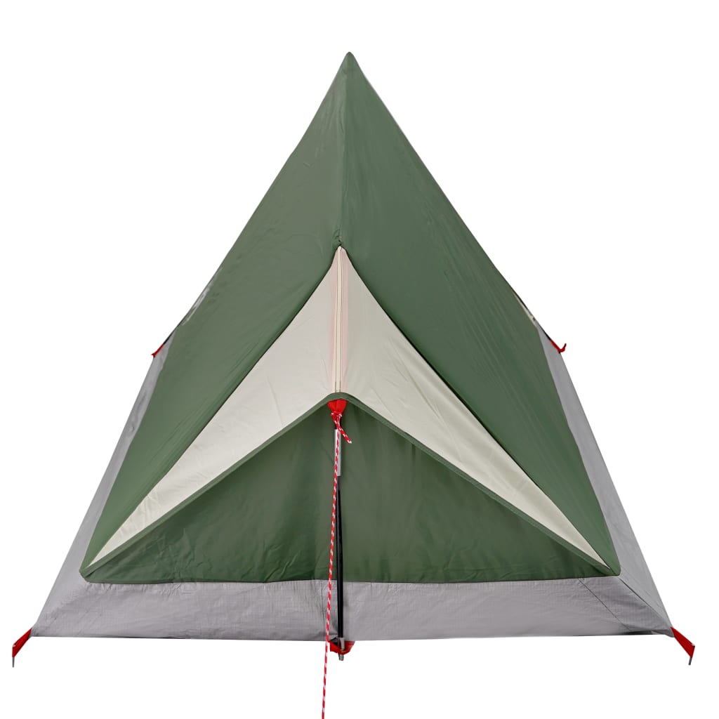 Cort de camping 2 persoane, verde, 200x120x88/62 cm, tafta 185T - Lando