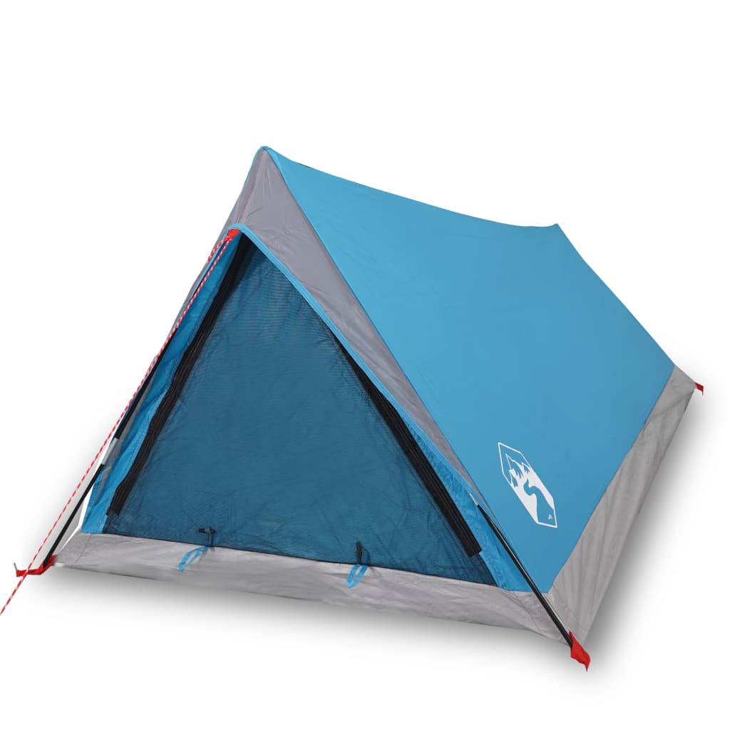 Cort de camping 2 persoane albastru 200x120x88/62 cm tafta 185T - Lando