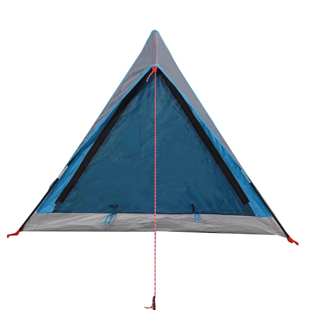 Cort de camping 2 persoane albastru 200x120x88/62 cm tafta 185T - Lando