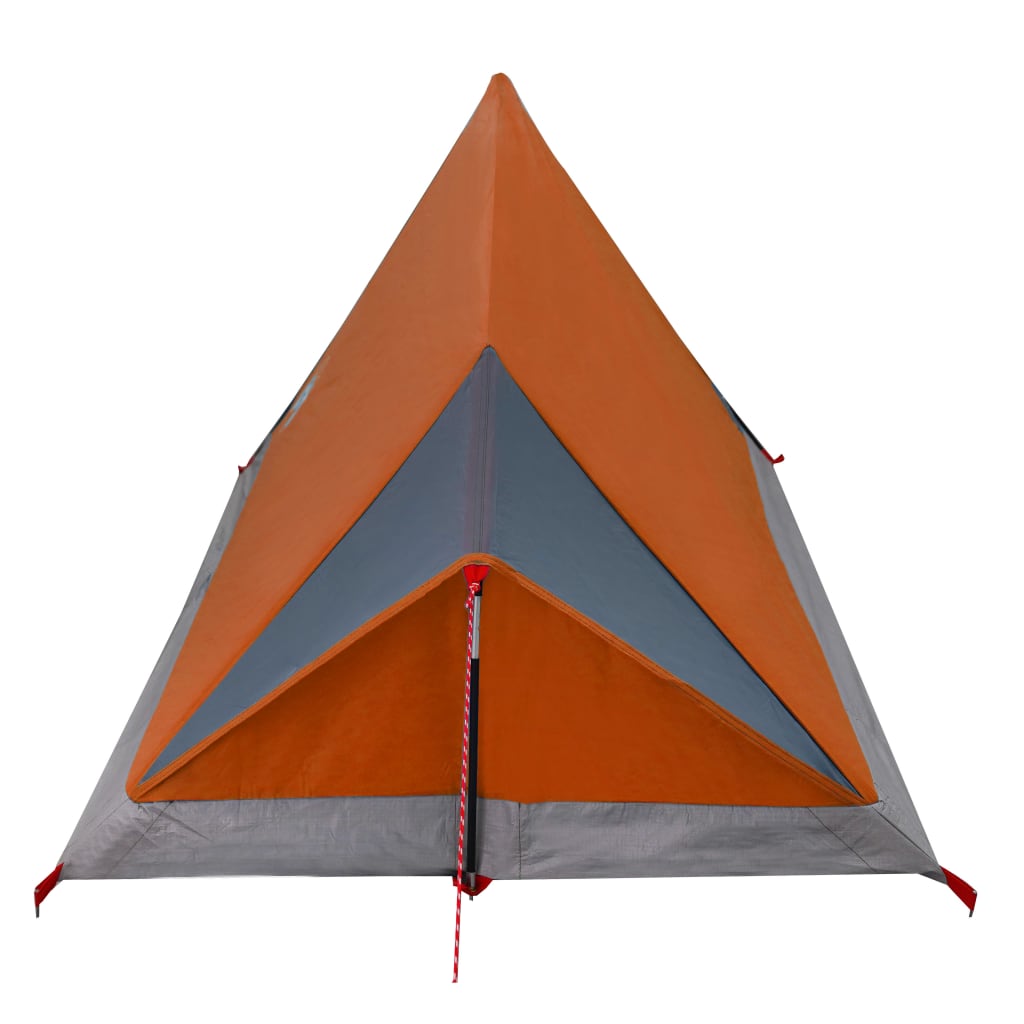 Cort camping 2 pers. gri/portocaliu 200x120x88/62cm tafta 185T - Lando