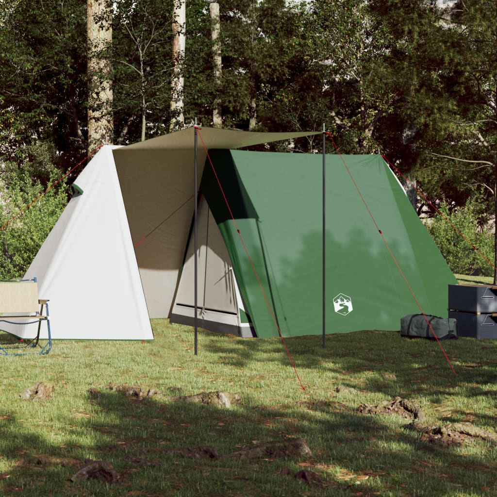 Cort de camping 3 persoane, verde, 465x220x170 cm, tafta 185T - Lando