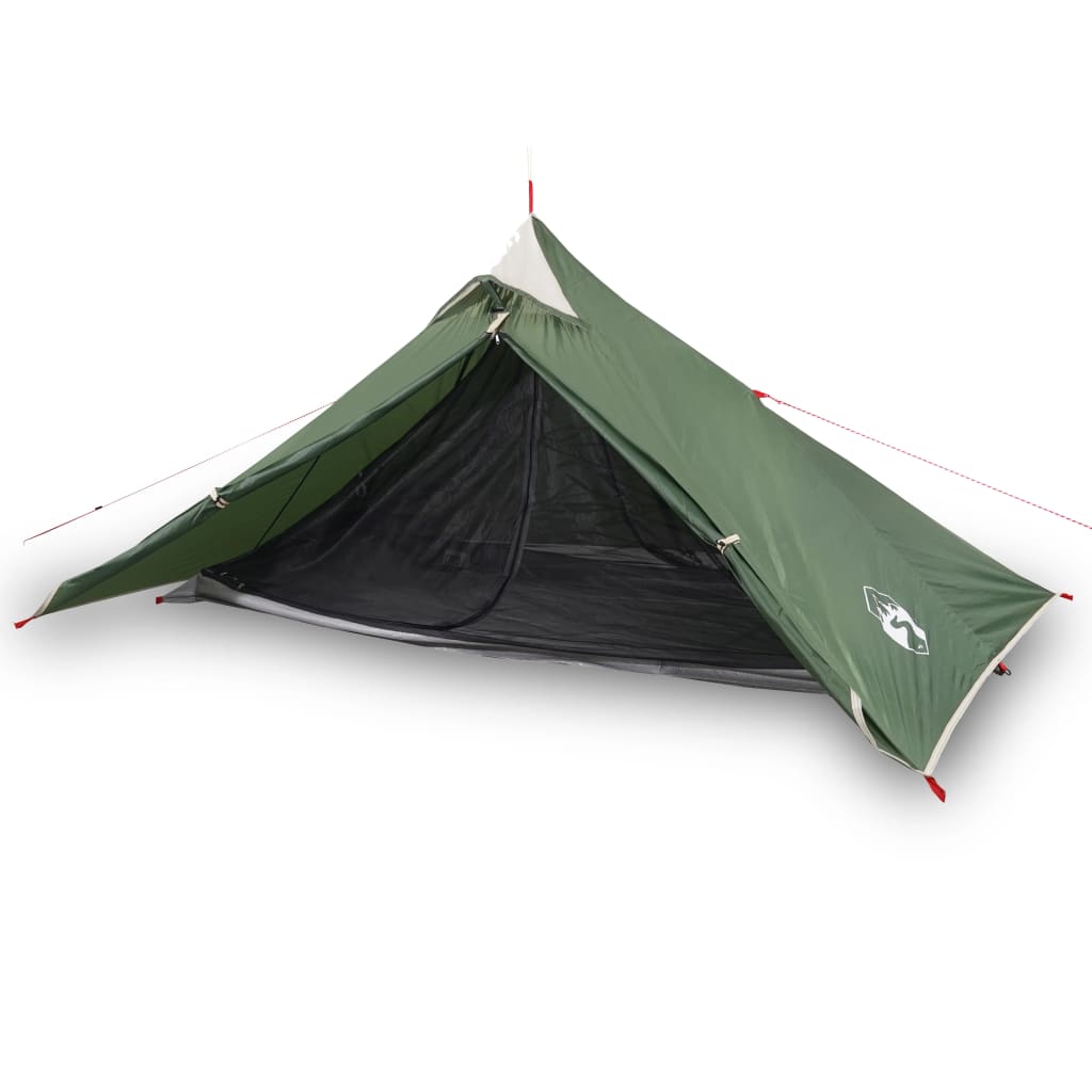 Cort de camping 1 persoane, verde, 255x153x130 cm, tafta 185T - Lando