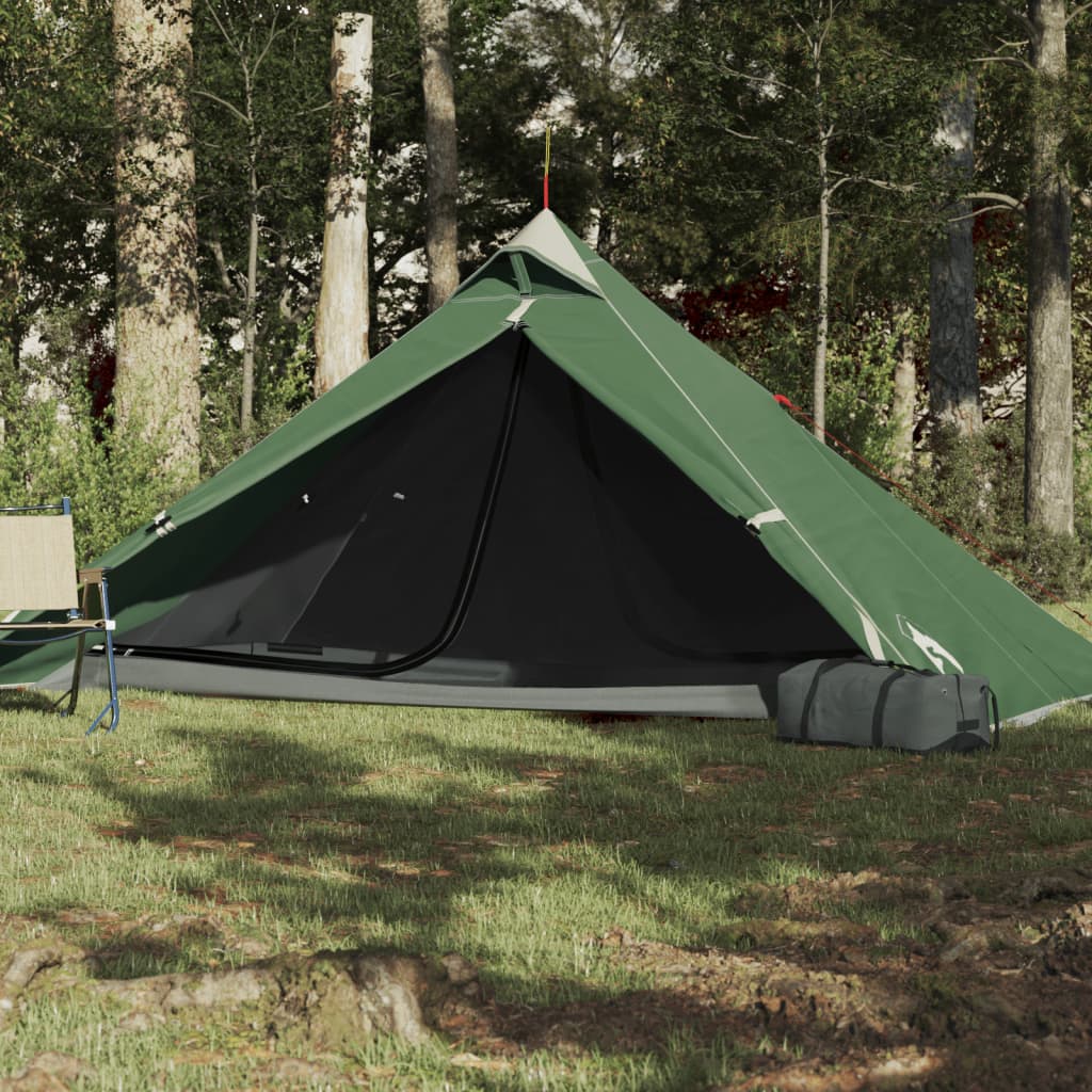 Cort de camping 1 persoane, verde, 255x153x130 cm, tafta 185T - Lando