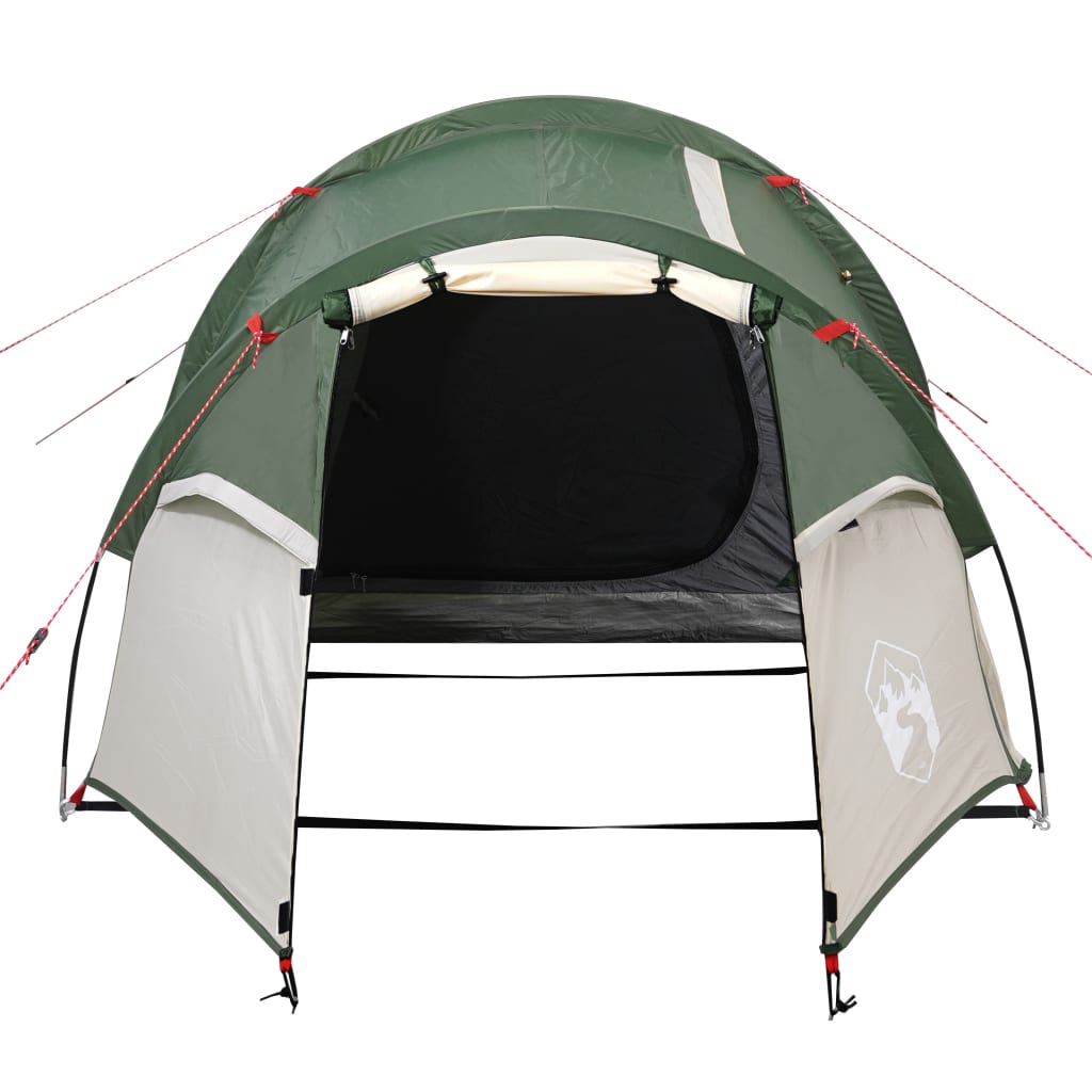 Cort de camping 4 persoane, verde, 360x140x105 cm, tafta 185T - Lando