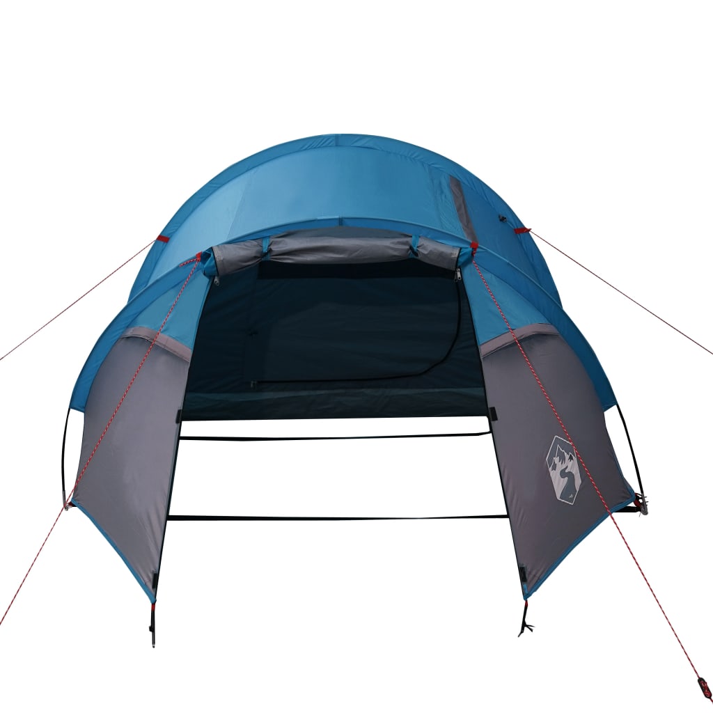 Cort de camping 4 persoane albastru, 360x135x105 cm, tafta 185T - Lando