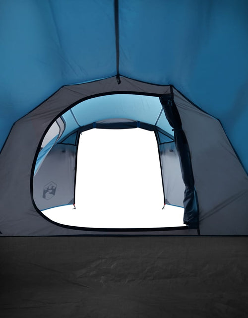 Încărcați imaginea în vizualizatorul Galerie, Cort de camping 4 persoane albastru, 360x135x105 cm, tafta 185T - Lando
