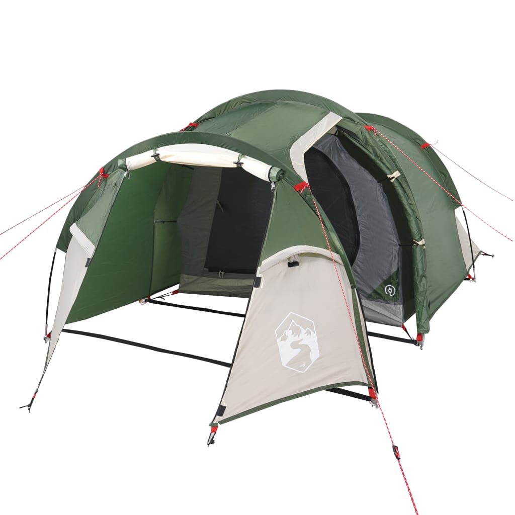 Cort de camping 3 persoane, verde, 370x185x116 cm, tafta 185T - Lando