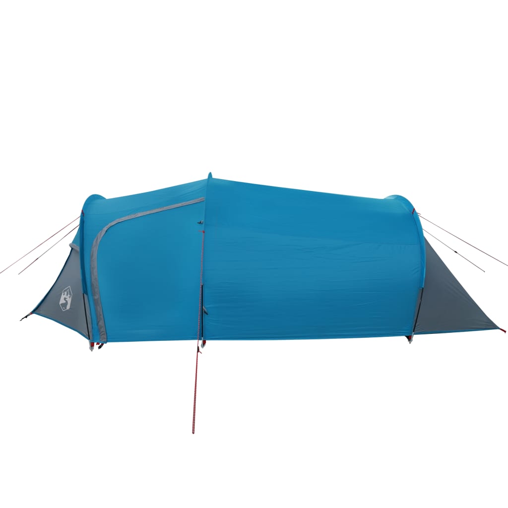 Cort de camping 3 persoane albastru, 370x185x116 cm, tafta 185T - Lando