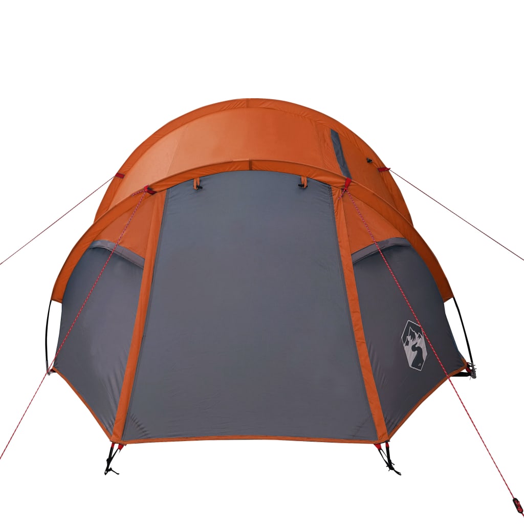 Cort camping 3 persoane gri/portocaliu 370x185x116cm tafta 185T - Lando