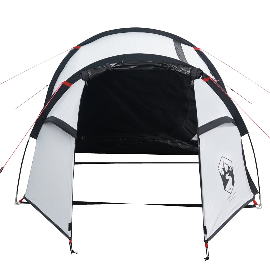 Cort de camping 3 persoane, alb, 370x185x116 cm, tafta 190T - Lando