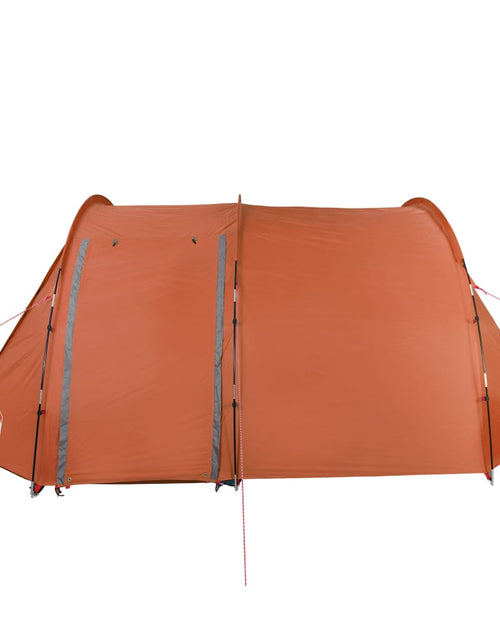 Încărcați imaginea în vizualizatorul Galerie, Cort camping 4 persoane gri/portocaliu 420x260x153cm tafta 185T - Lando

