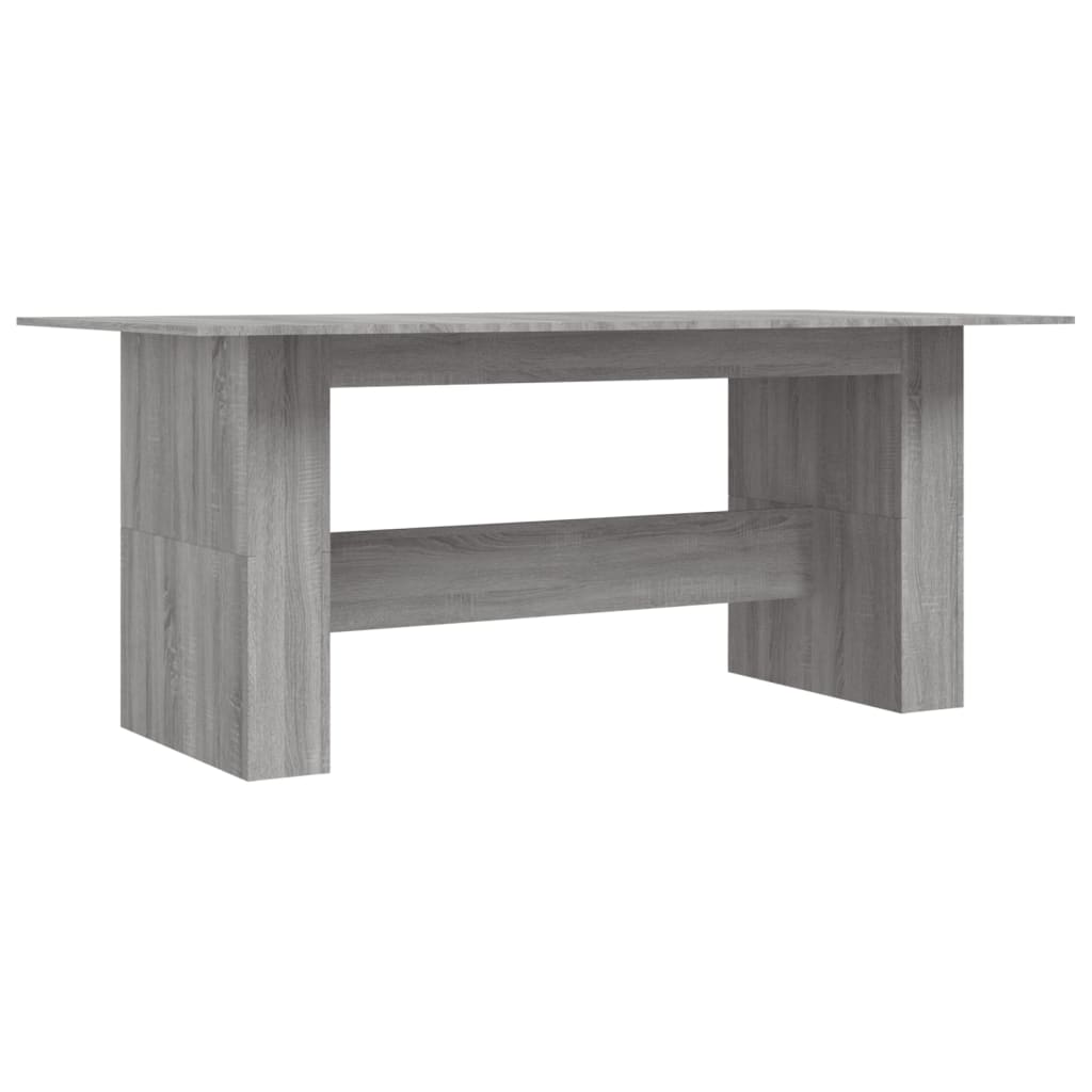 Masă de bucătărie, sonoma gri, 180x90x76 cm, lemn prelucrat - Lando
