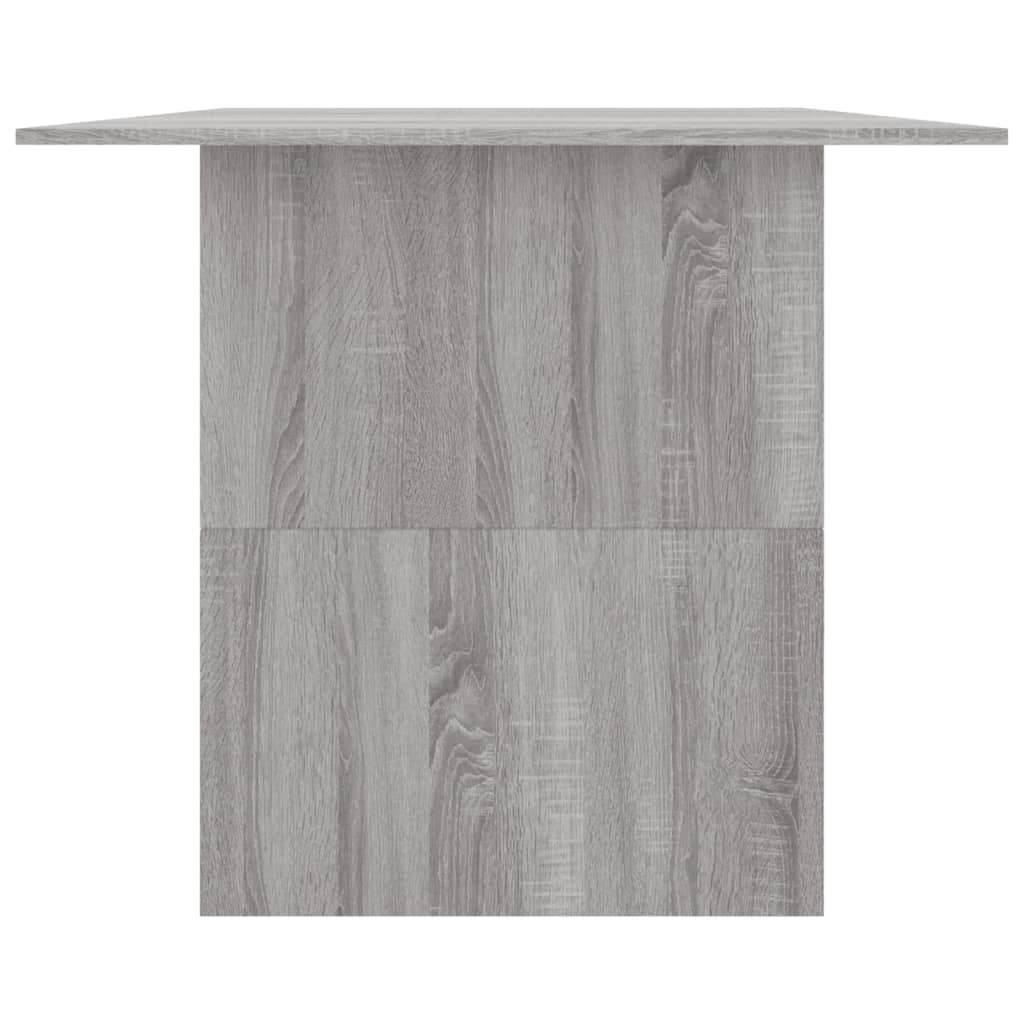 Masă de bucătărie, sonoma gri, 180x90x76 cm, lemn prelucrat - Lando