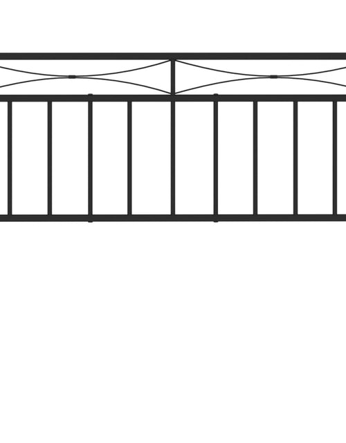 Încărcați imaginea în vizualizatorul Galerie, Tăblie de pat metalică, negru, 107 cm - Lando
