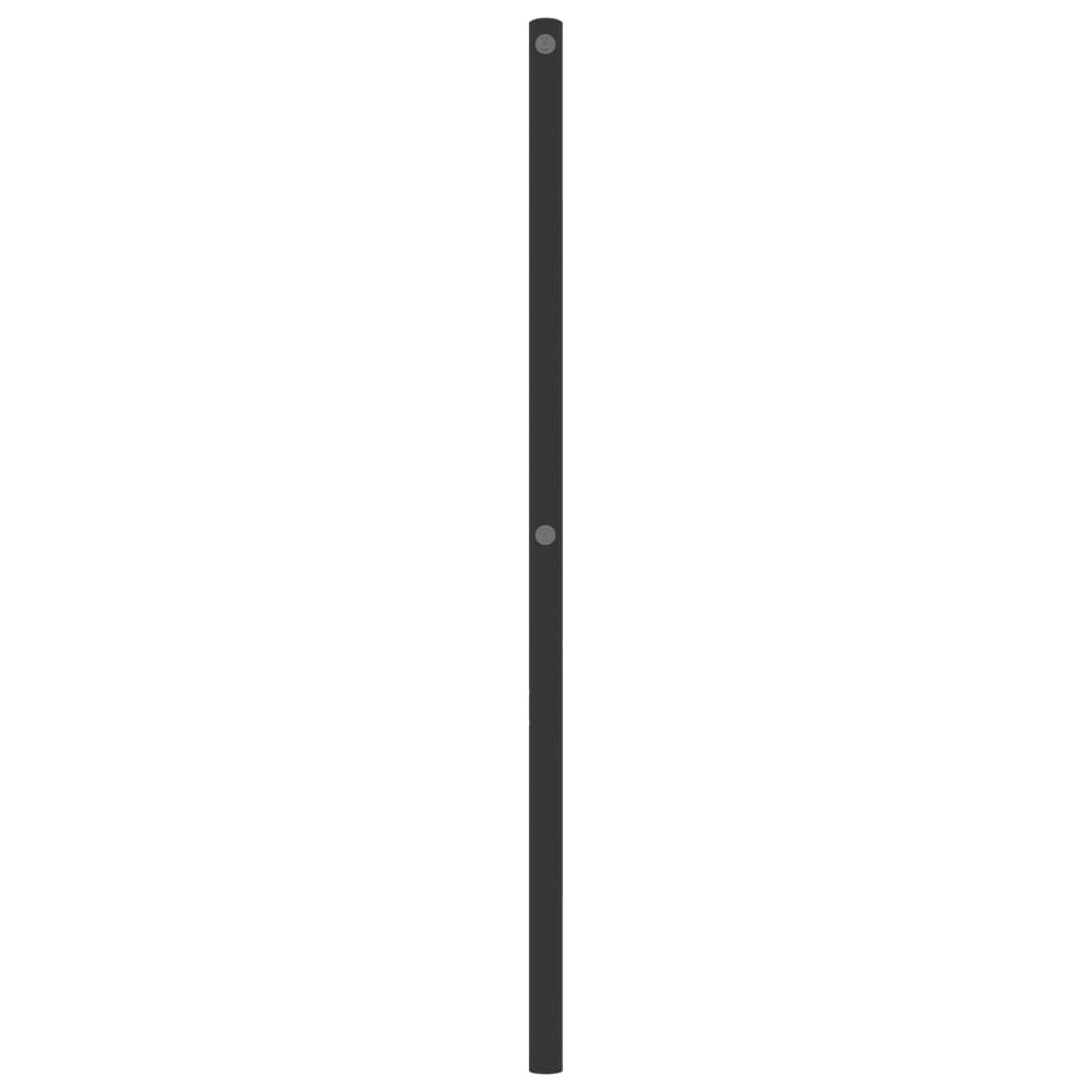 Tăblie de pat metalică, negru, 107 cm - Lando