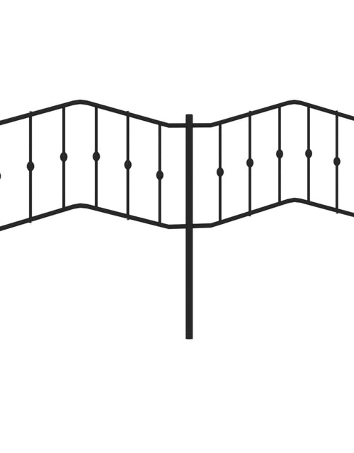 Загрузите изображение в средство просмотра галереи, Tăblie de pat metalică, negru, 200 cm - Lando
