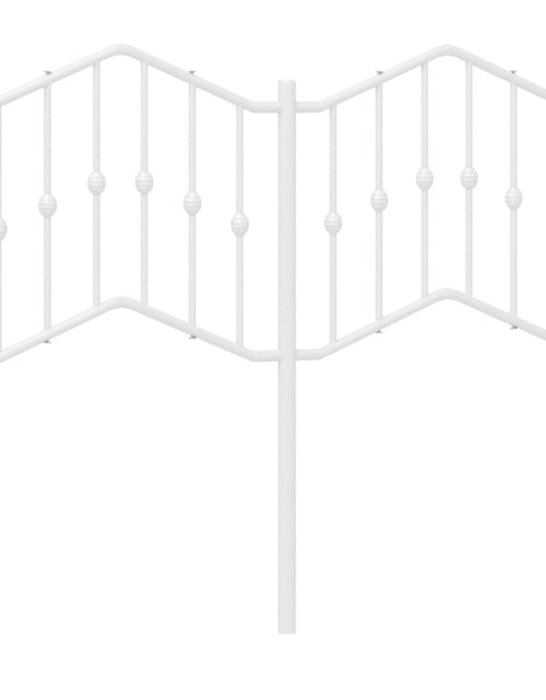 Încărcați imaginea în vizualizatorul Galerie, Tăblie de pat metalică, alb, 120 cm - Lando
