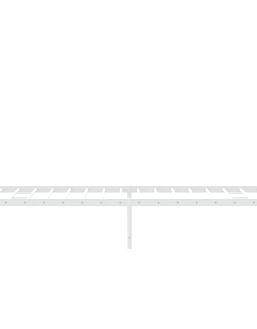 Загрузите изображение в средство просмотра галереи, Cadru de pat metalic cu tăblie de cap/picioare  alb, 75x190 cm - Lando
