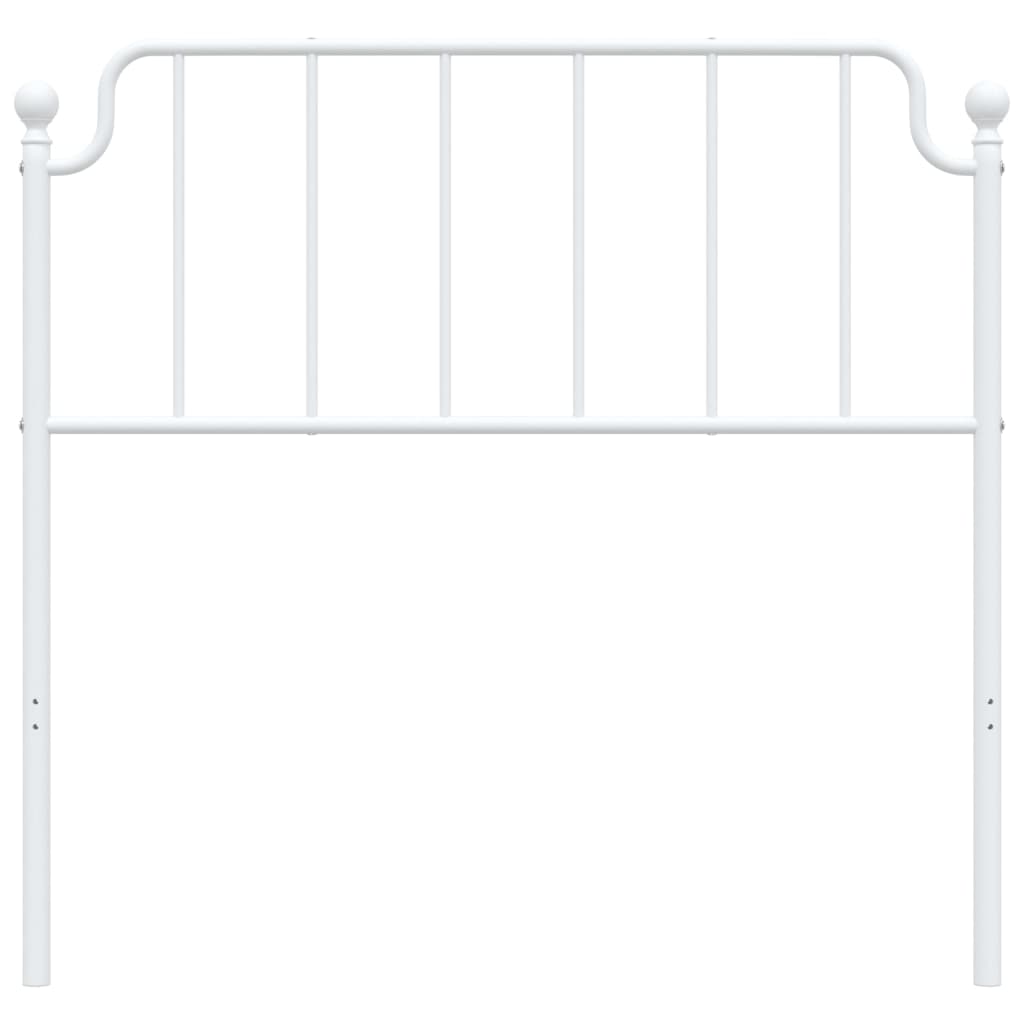 Tăblie de pat metalică, alb, 100 cm - Lando