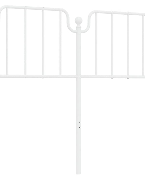 Загрузите изображение в средство просмотра галереи, Tăblie de pat metalică, alb, 120 cm - Lando

