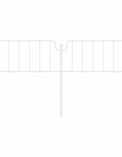 Загрузите изображение в средство просмотра галереи, Tăblie de pat metalică, alb, 193 cm - Lando
