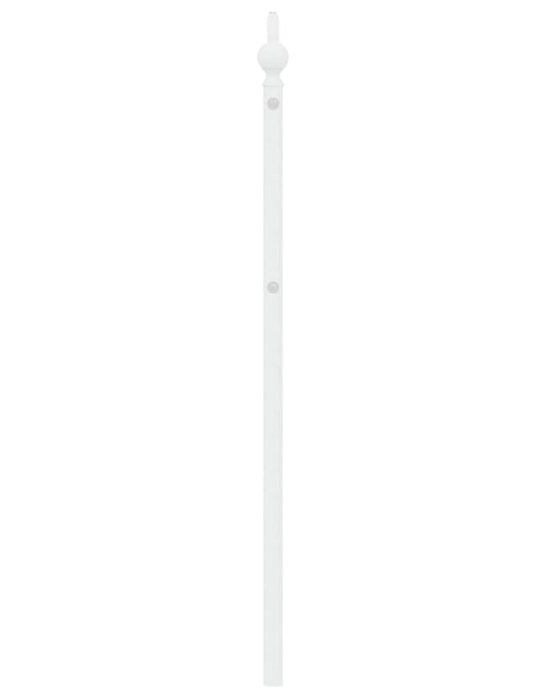 Încărcați imaginea în vizualizatorul Galerie, Tăblie de pat metalică, alb, 193 cm - Lando
