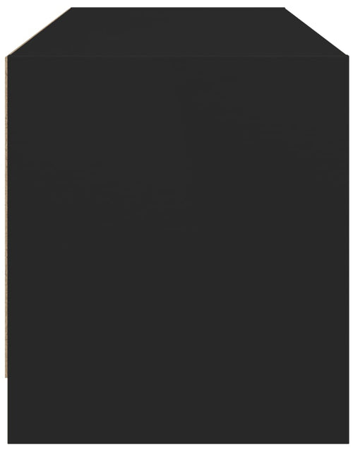 Încărcați imaginea în vizualizatorul Galerie, Comodă TV cu uși din sticlă, negru, 102x37x42 cm - Lando
