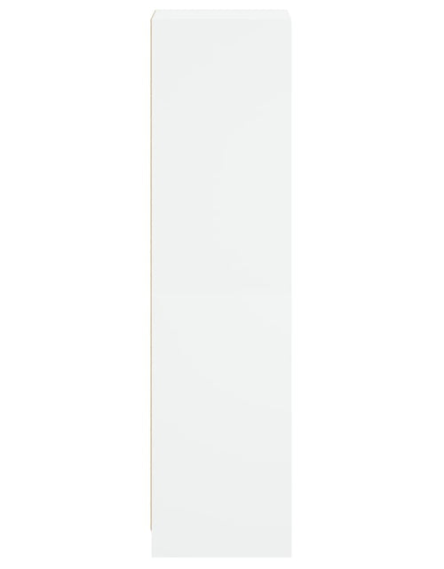 Загрузите изображение в средство просмотра галереи, Dulap înalt cu ușă din sticlă, alb, 35x37x142 cm - Lando
