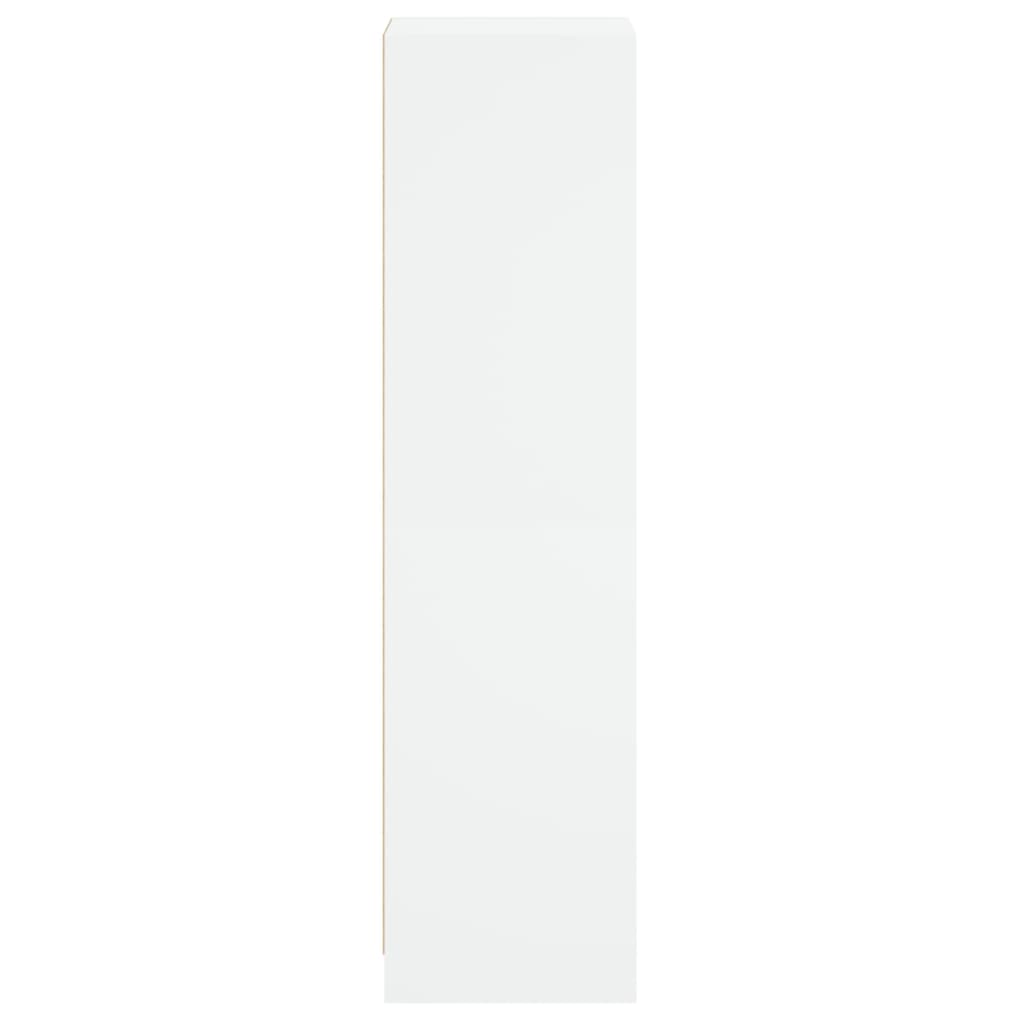 Dulap înalt cu ușă din sticlă, alb, 35x37x142 cm - Lando