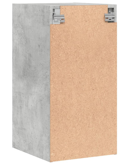 Încărcați imaginea în vizualizatorul Galerie, Dulap de perete cu uși din sticlă, gri beton, 35x37x68,5 cm - Lando
