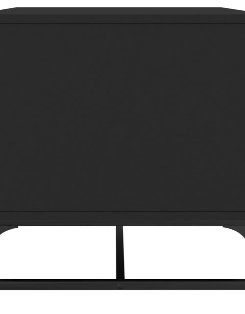 Загрузите изображение в средство просмотра галереи, Măsuță de cafea cu uși din sticlă, negru, 68,5x50x50 cm - Lando
